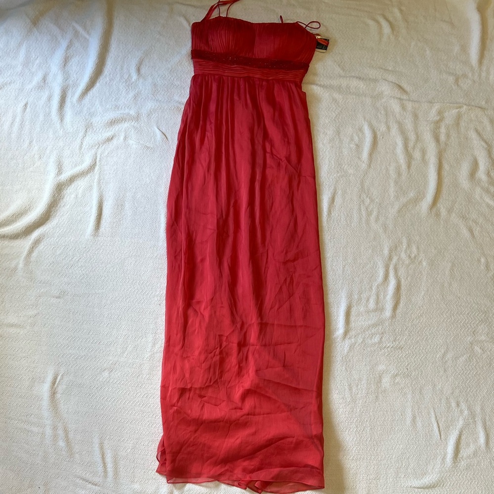 Aqua brand coral MAXI dress
